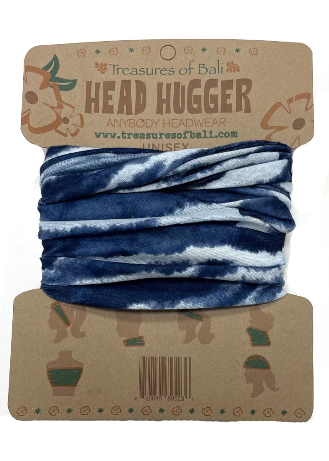 Head Hugger | Blue Line Tie Dye