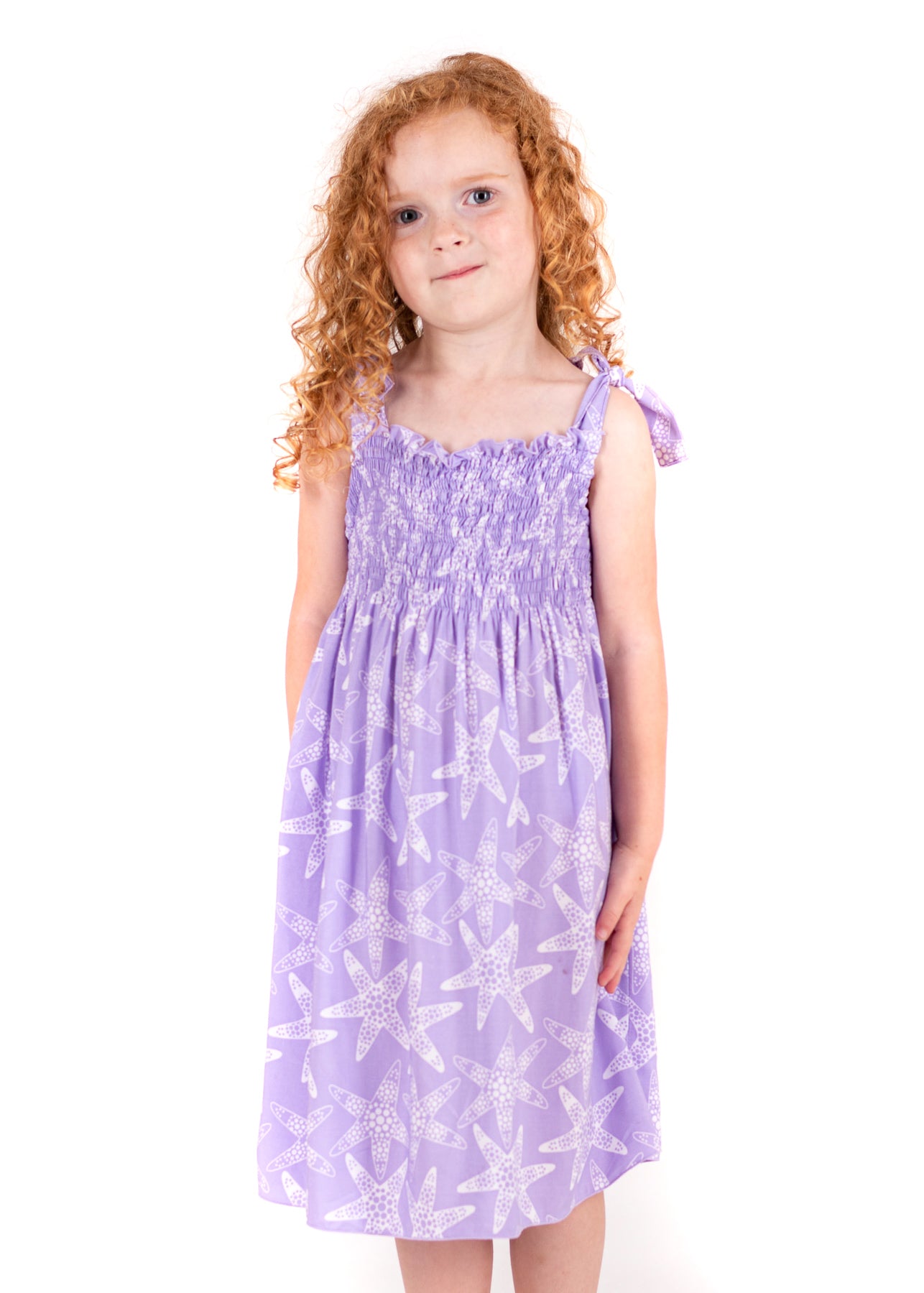Ella Little Girl Dress | Purple Starfish