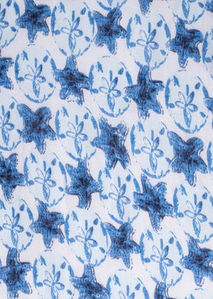 Sarong Cotton | Blue Starfish