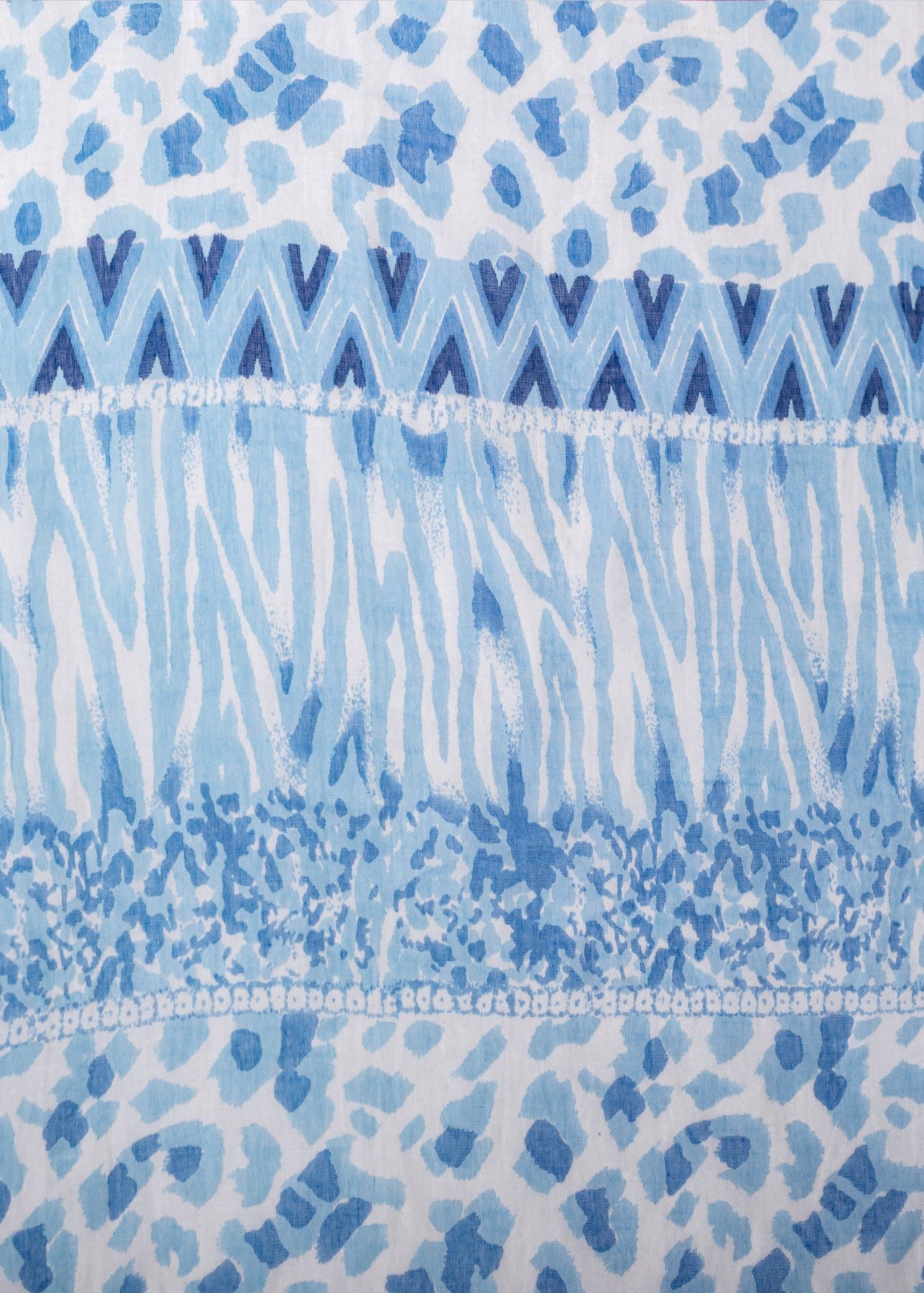 Sarong Cotton | Light Blue Animal