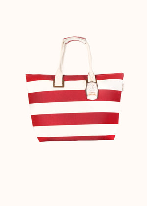 Sun "N" Sand Large Tote Red/Light Natural