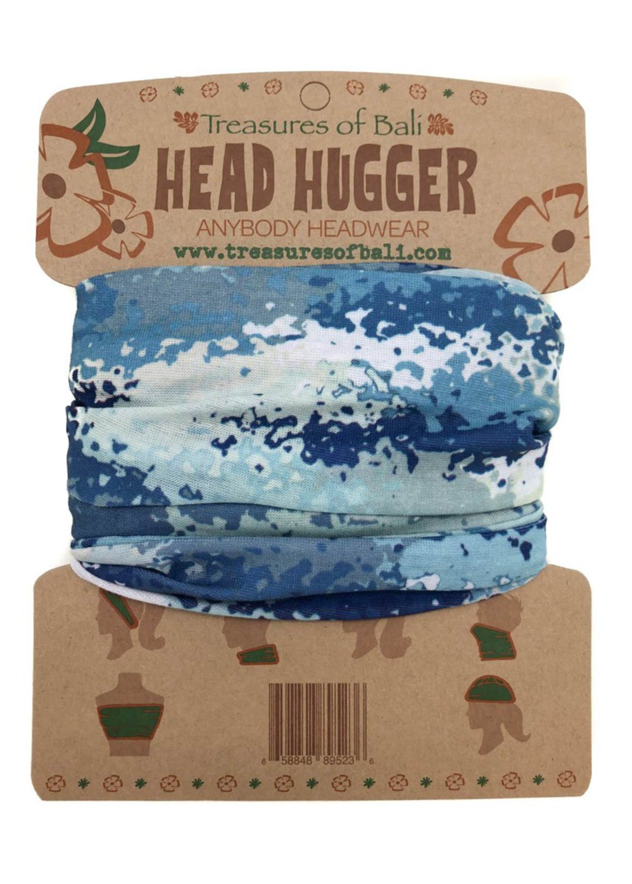 Head Hugger | Light Blue Block Camo