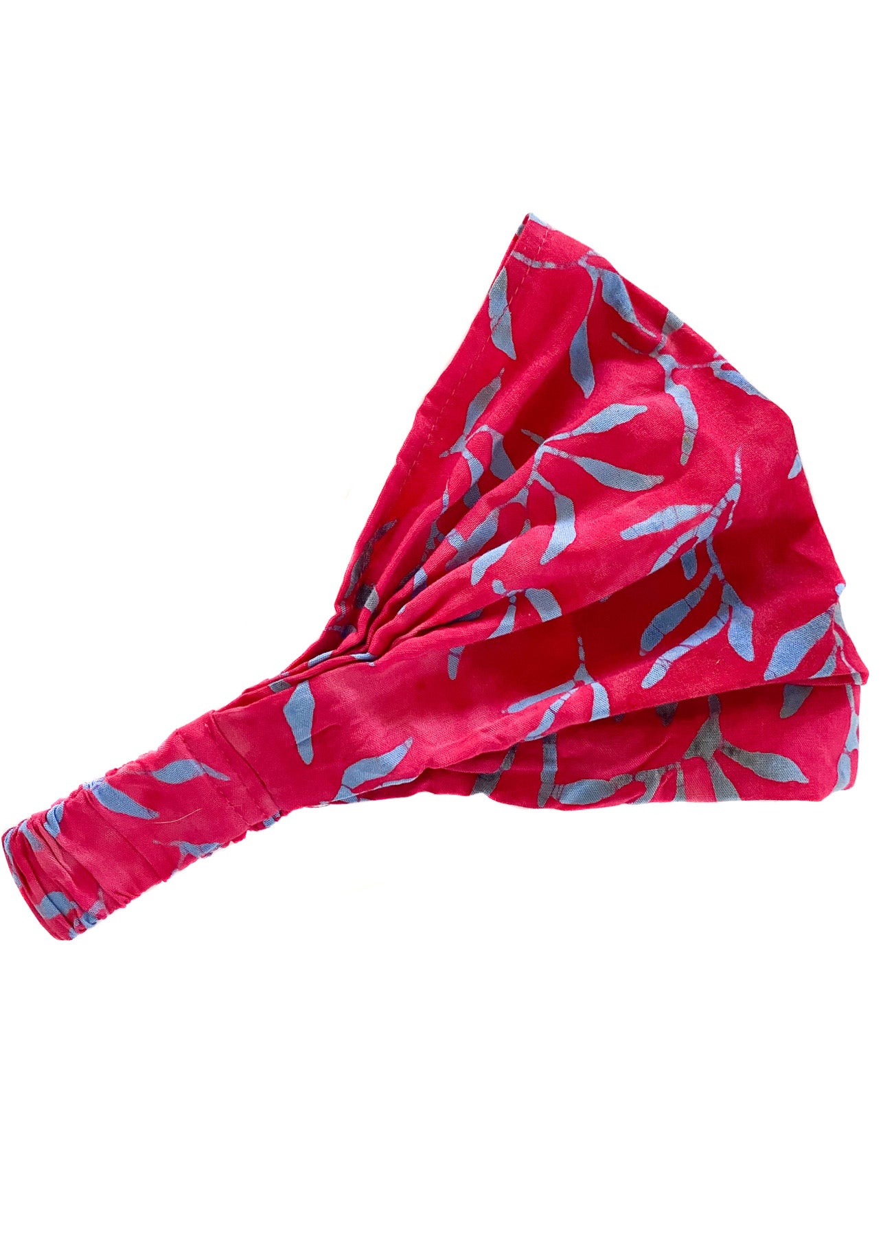 Bandana Headband | Pink & Blue Batik