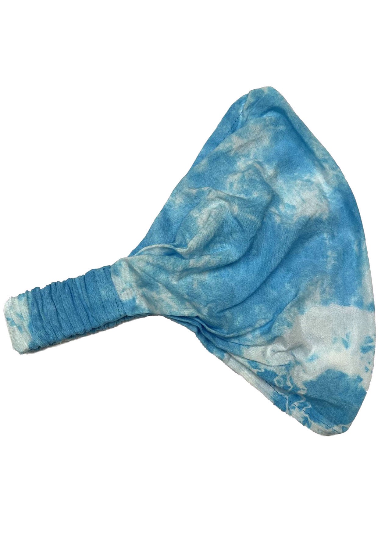 Bandana Headband | Blue & White Tie Dye