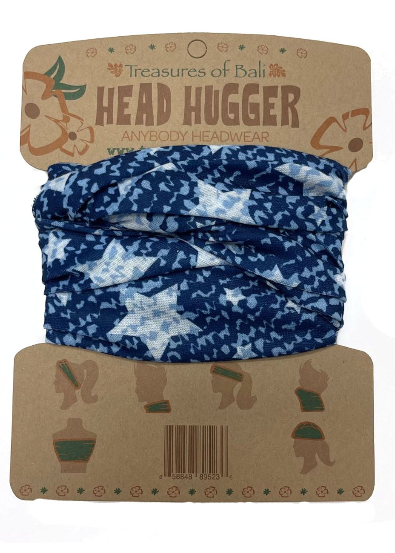 Head Hugger | Blue Star Print