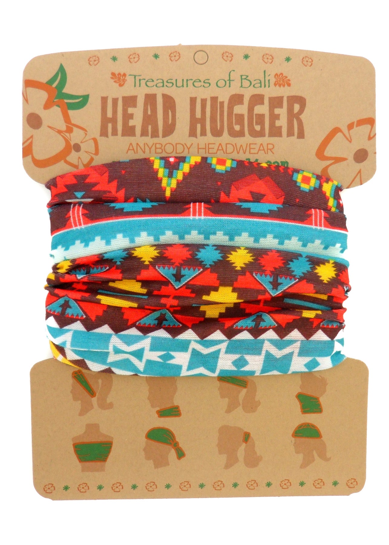 Head Hugger | Brown & Blue Aztec