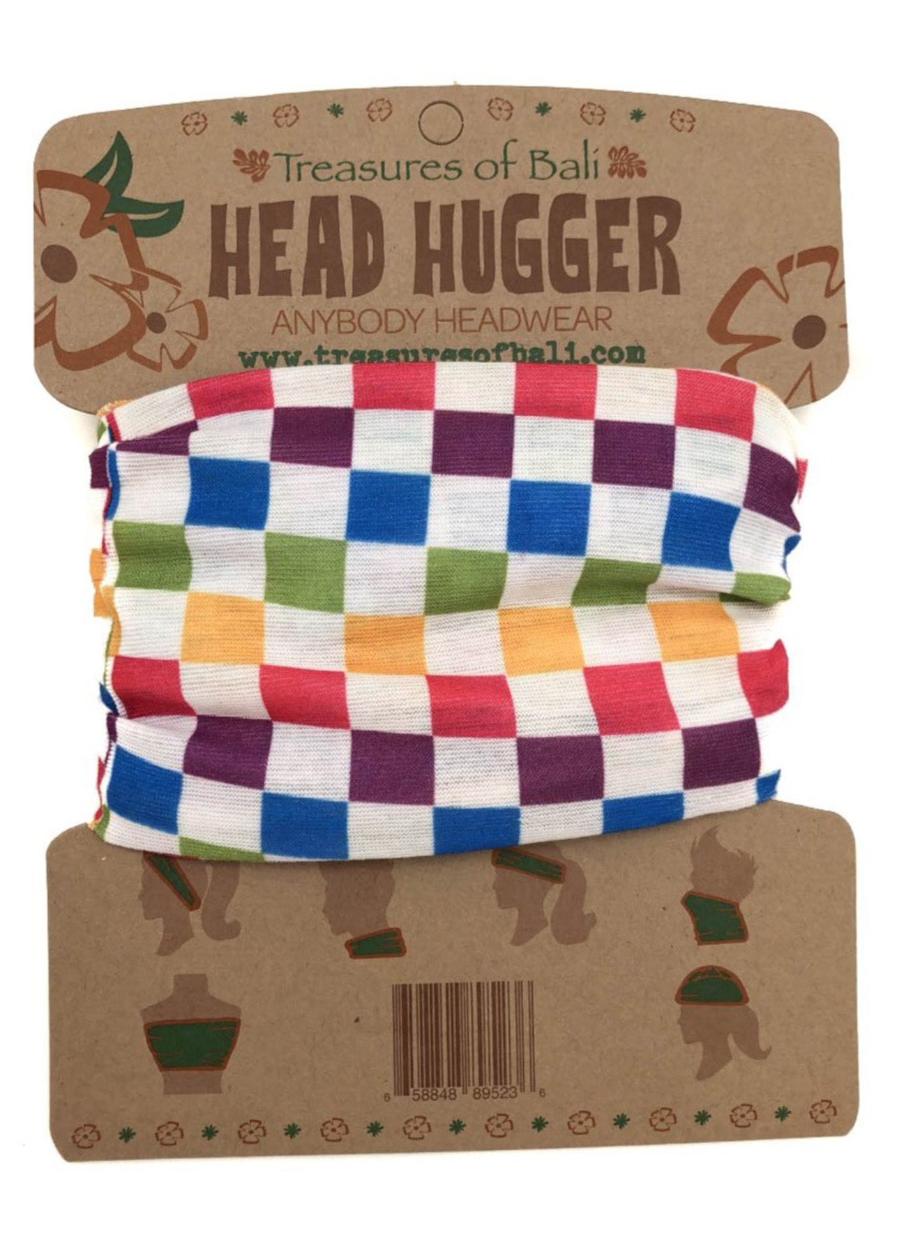 Head Hugger | Colorful Checker