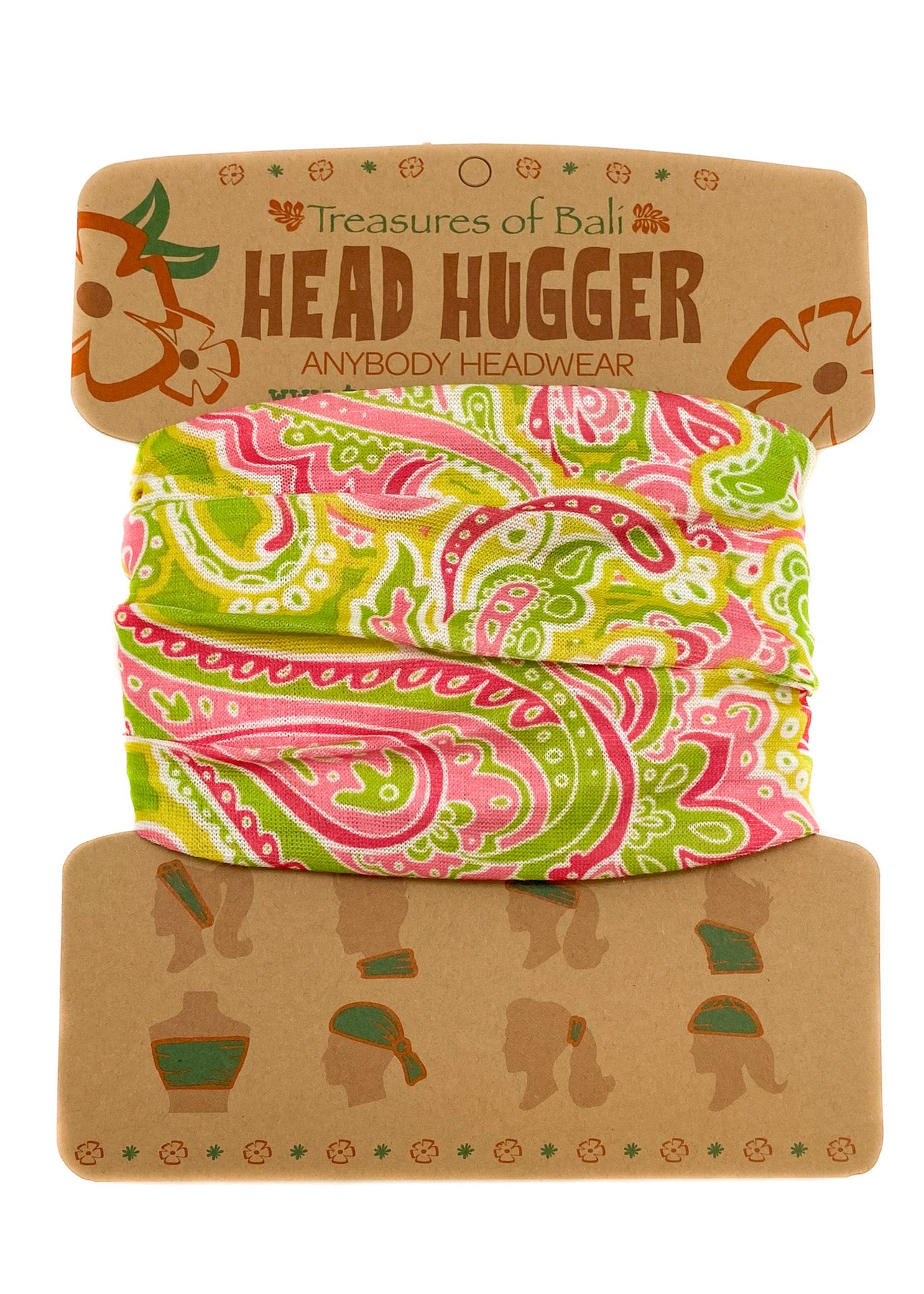 Head Hugger | Pink & Green Paisley