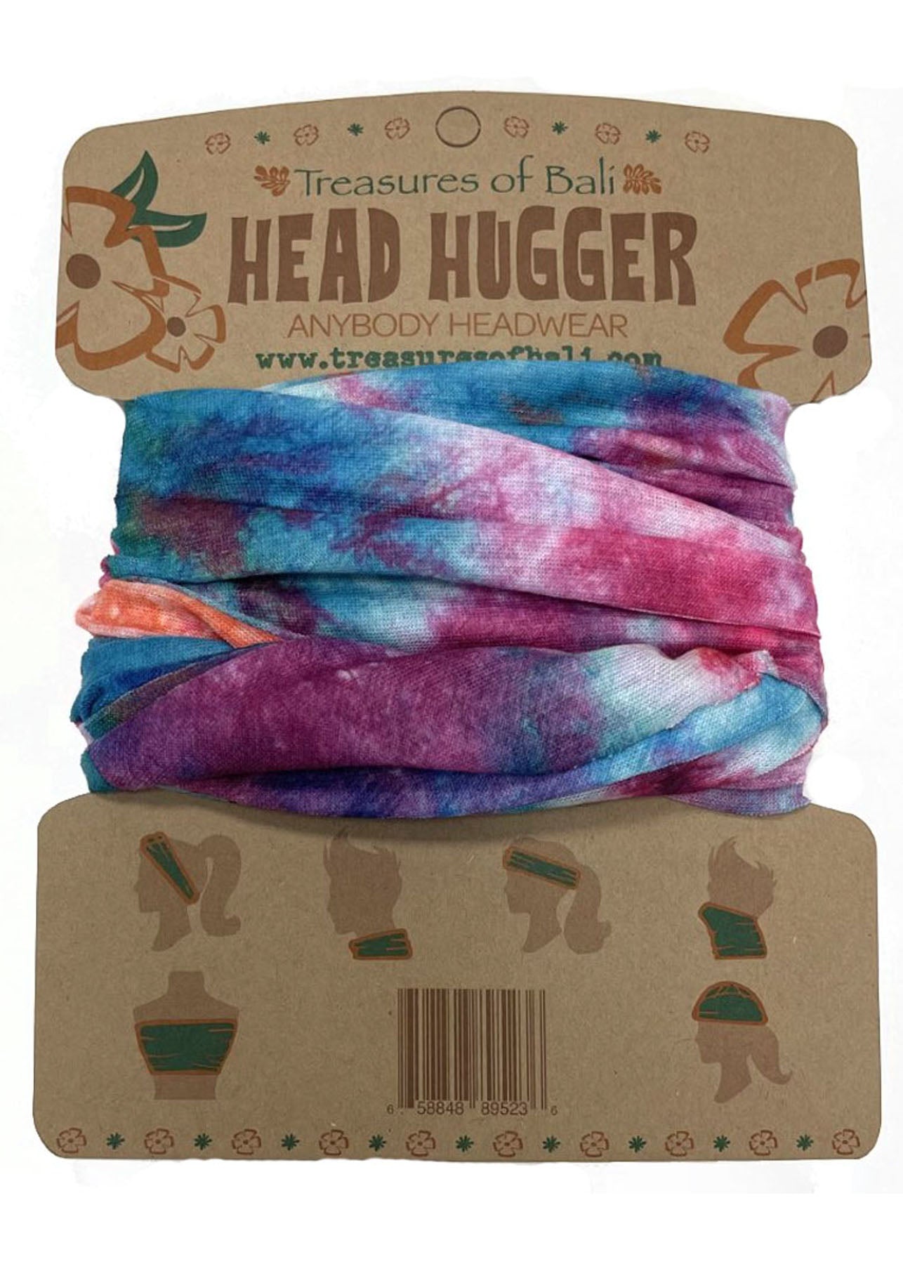 Head Hugger | Purple and Blue Tie Dye