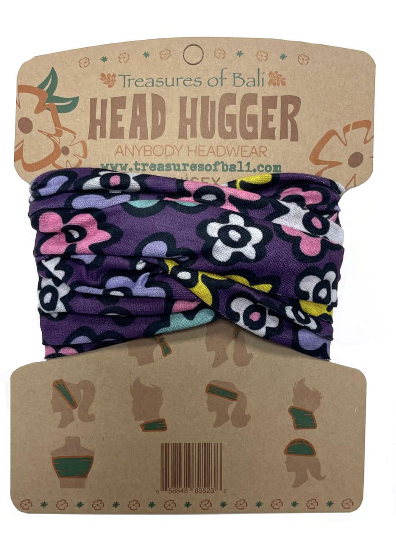 Head Hugger | Purple Flower Power